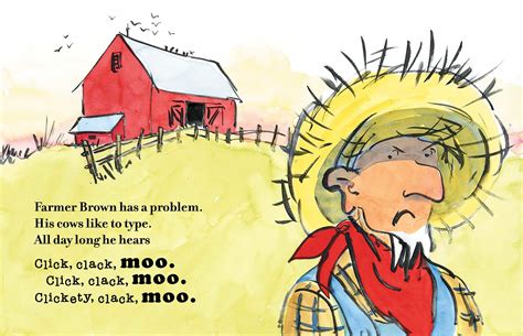 Aug 31, 2010 · Now the inspiration for a new Christmas special, CLICK, CLACK, MOO: Christmas on the Farm. Farmer Brown has a problem. His cows like to type. All day long he hears: Click, clack, moo. Click, clack, moo. Click, clack, moo. But Farmer Brown’s problems REALLY begin when his cows start leaving him notes! 